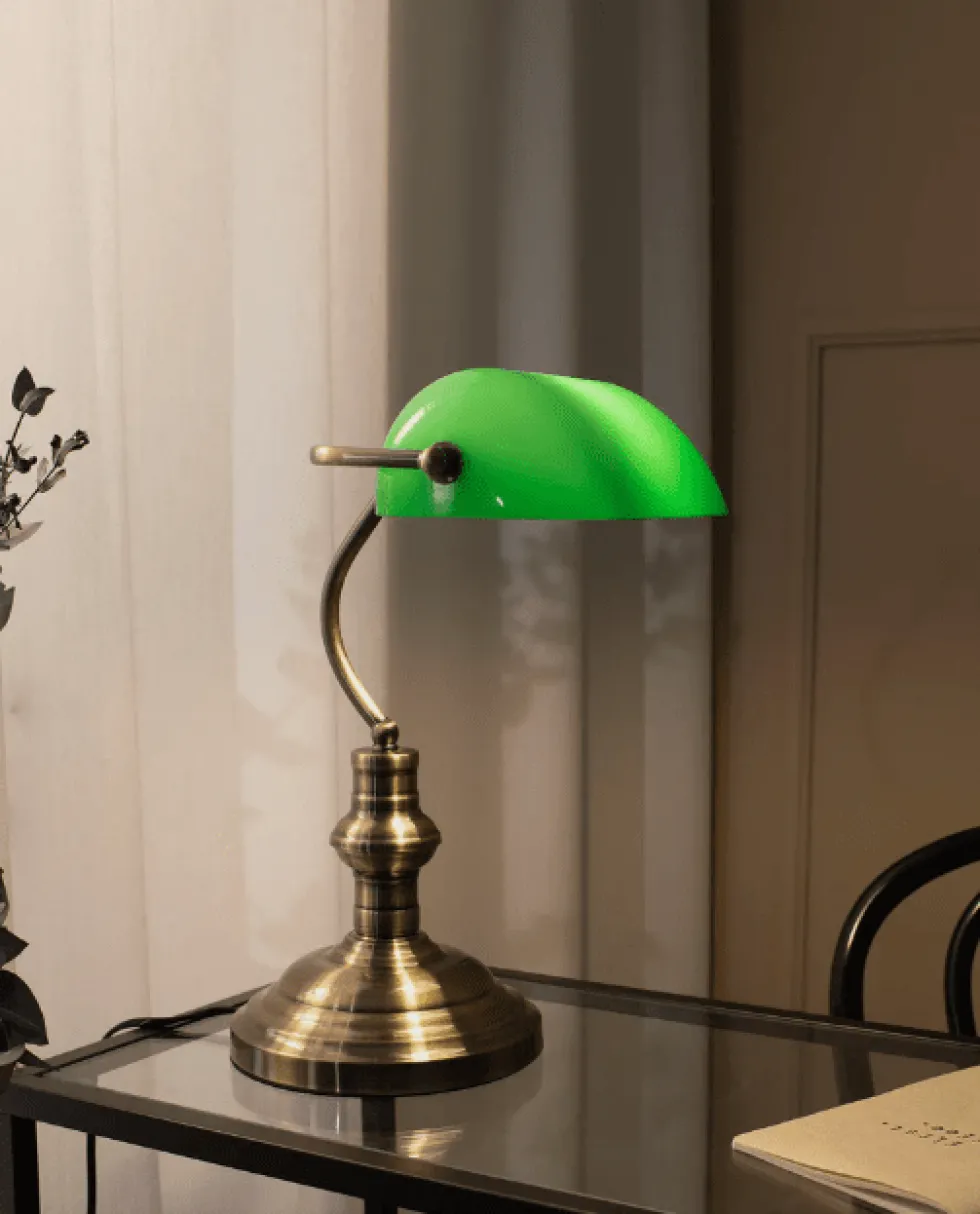 Bankers 42cm skrivbordslampa