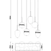 Blacky 80cm taklampa