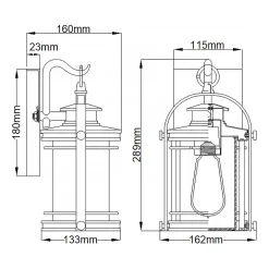 Booker 28cm utelampa