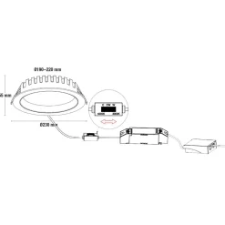 City Downlight 28/32/36W