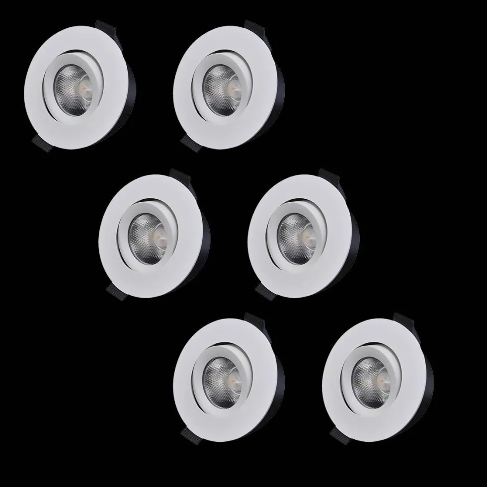 D-007 Downlight 2700K 6-pack