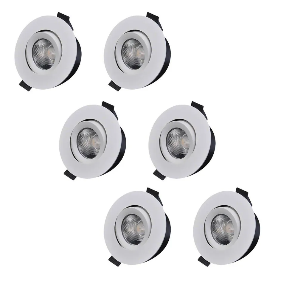 D-007 Downlight 2700K 6-pack
