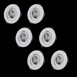 D-007 Downlight 3000K 6-pack