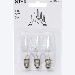 E10 3W 55V 3-pack