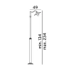 Karlstad 235cm stolpe