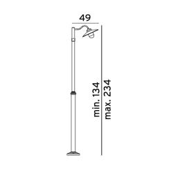 Karlstad 235cm stolpe