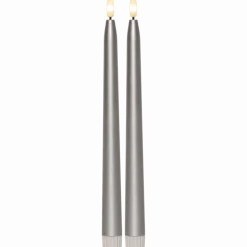 LED Antikljus Flamme Metal 28cm
