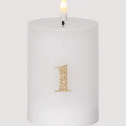 LED Blockljus Flamme Advent