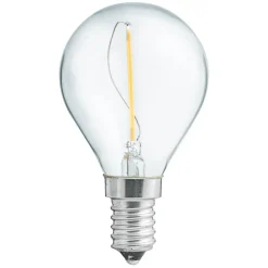 LED E14 klot klar 1W 2700K