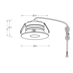 P-132 Mini Downlight 3000K