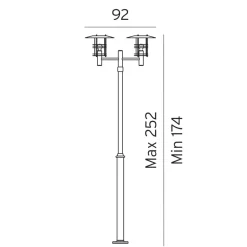 Stockholm Big 252cm stolpe