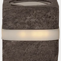 Stonecube 2-pack solcellslampa