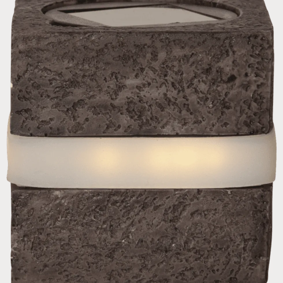 Stonecube 2-pack solcellslampa